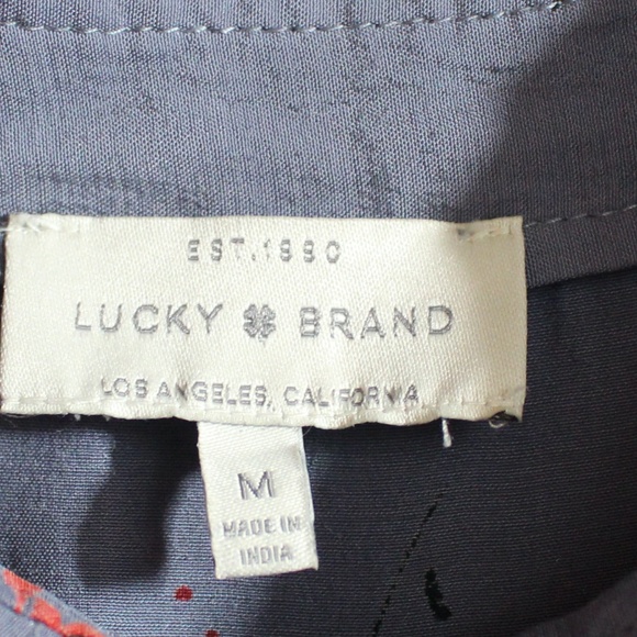 Lucky Brand long sleeve hidden button down blouse - Picture 7 of 7